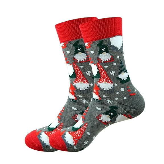 Oalirro Christmas Socks Holiday Crew Socks Winter Warm Seasonal Holiday Medium Stockings Soft Warm Knitted Sock Gifts for Women