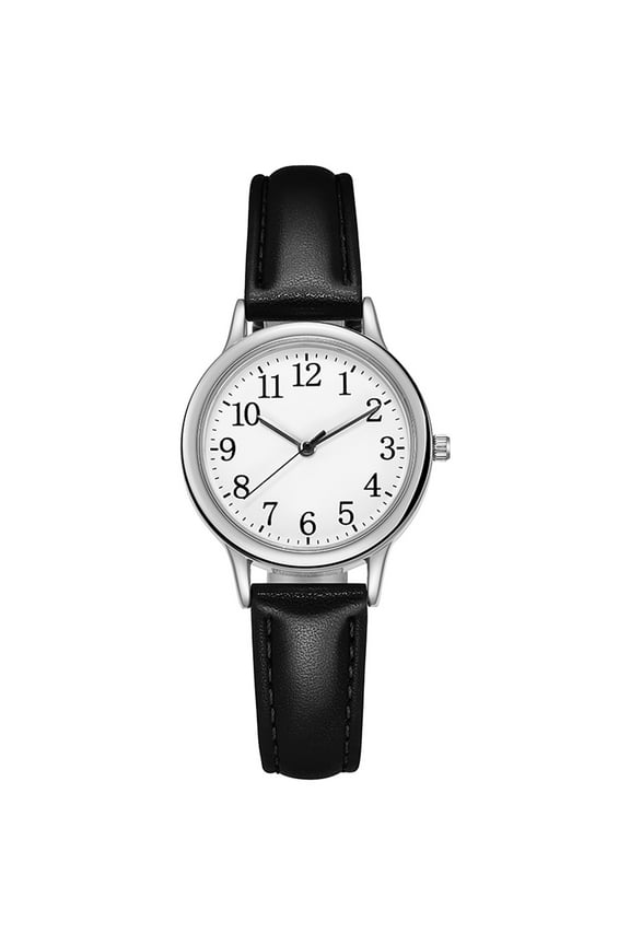 Classic Business Women's Watches with Stainless Steel Strap and Elegant Genuine Fashion Leather Watch for Ladies