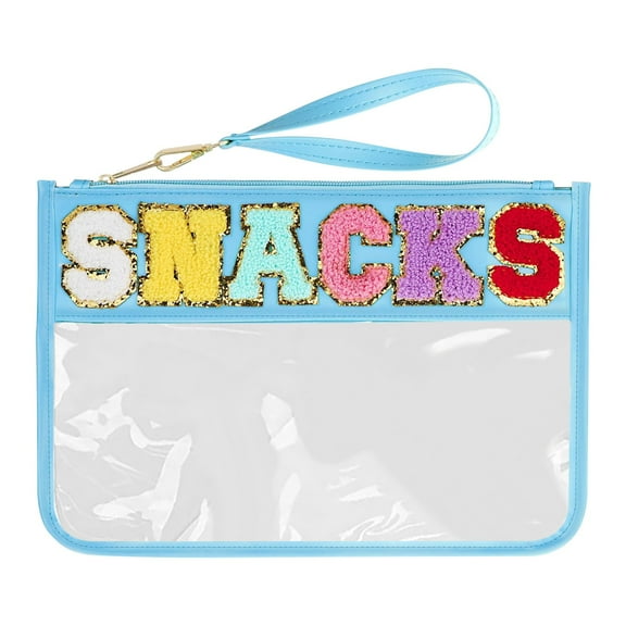 Oalirro Clear Snack Storage Bag - Versatile Waterproof Zipper Bag for Snacks, Makeup & Toiletries, Portable Handheld Organizer for Travel, Gym & Daily Use