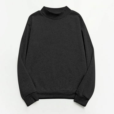 Oalirro Crewneck Sweatshirts for Women 2024 Fall Casual Loose Fit Long Sleeve Trendy Basic Top
