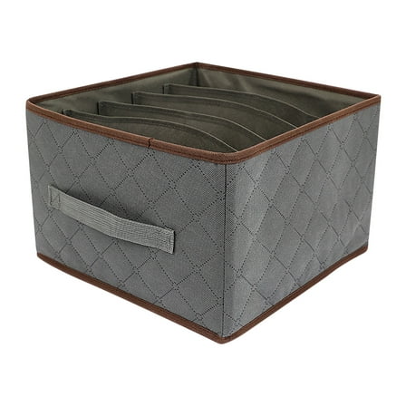 Oalirro Extra Large Clothes Closet Organizer with 5 Compartments - Non-woven Fabric Breathable Storage Boxes for Sweaters, Shirts & Sheets, Foldable Wardrobe Organizer