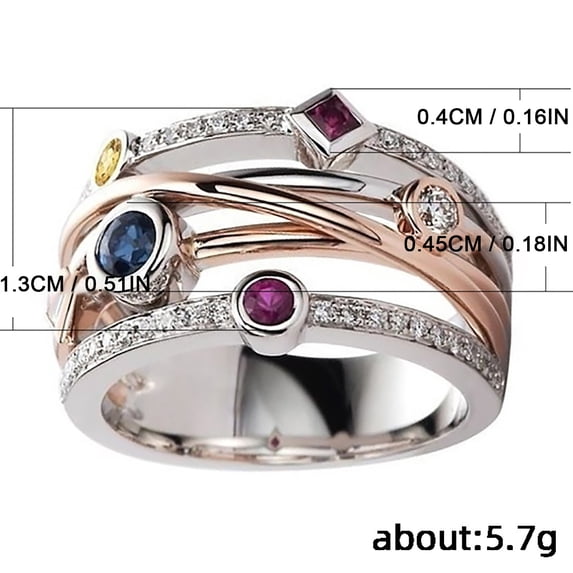 Oalirro Gorgeous 3-Layer Circular Women Copper BeautifulJewelry Size 7