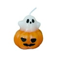 thumbnail image 1 of Oalirro Halloween Ghost Pumpkin Candle - Spooky Soy Wax Candle for Halloween Decor, Aromatherapy Candle with Pumpkin Shape for Home, Party, Unique Halloween Gift for Family & Friends (Orange), 1 of 6