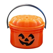 Oalirro Halloween Mini Buckets Set - 6 Pack Ghost & Pumpkin Candy Holders, Cute Spooky Trick or Treat Containers for Kids, Party Favors, Table Decor - Durable Plastic, Multi-Color