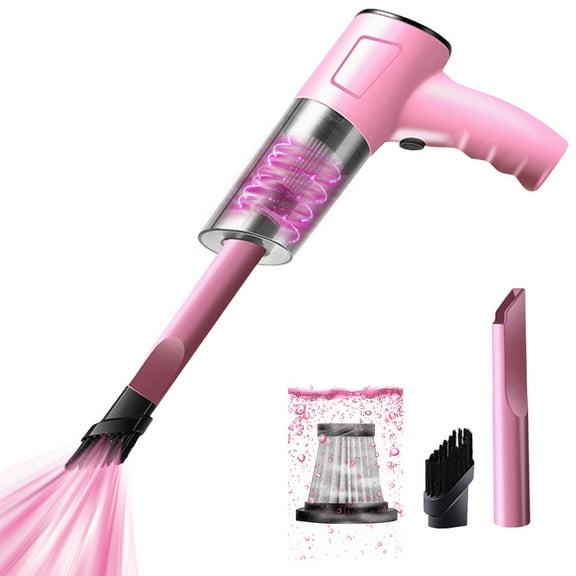 Oalirro Handheld Vacuum Cleaner with Washable Filter, USB Rechargeable Portable Mini Dust Buster for Car & Home - Powerful Suction (6000Pa) for Stubborn Dirt & Tight Spaces, Ideal for Mom