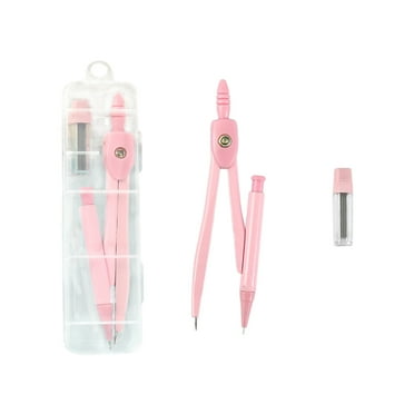 Oalirro High Precision Metal Compass Set for Teachers - Adjustable Radius, Non-Slip Grip, Portable Storage Box for Geometry, Art & Mechanical Drawing
