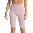 thumbnail image 1 of Oalirro High Waisted 19" Biker Shorts for Women, Soft Black Workout Yoga Running Shorts, 1 of 7