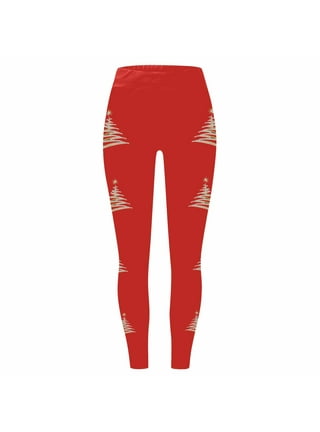 Red Tweed Print Leggings / Leggings / Multi-functional Leggings
