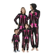 OALIRRO Kids' Baby/Toddler One Piece Matching Family, Halloween Skeleton Pajamas Sets, Pjs Sleepwear