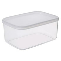 Oalirro Large Capacity Transparent Refrigerator Storage Box, Airtight Kitchen Food Container for Fruits Vegetables Flour Grains, Stackable Space-Saving Organizer