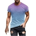 thumbnail image 1 of Oalirro Men Print Short Sleeve Round Neck T-shirt Casual Fashion Short Sleeve, 1 of 5