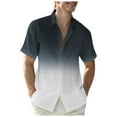 thumbnail image 1 of Oalirro Men's Casual Cotton Button Up Shirt under $10 Short Sleeve Colorblock Tee Shirt, 1 of 5