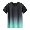 thumbnail image 1 of Oalirro Men's Casual Short Sleeve Gradient Tee Under 10, 1 of 5