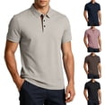 thumbnail image 1 of Oalirro Men's Short Sleeve Polo Shirt | Breathable Slim Fit Tee with Collar for Summer, 1 of 8
