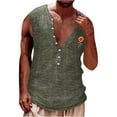 thumbnail image 1 of Nnhblu Men's Tank Tops Round Neck Sleeveless Sports Shirts for Men Green XXXL, 1 of 5
