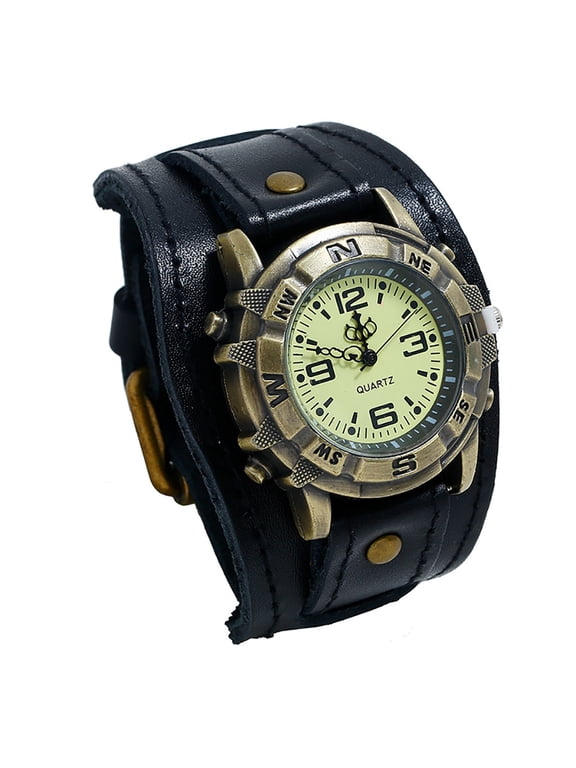 Mens Retro, Minimalist, Fashionable Buckle Strap Watch