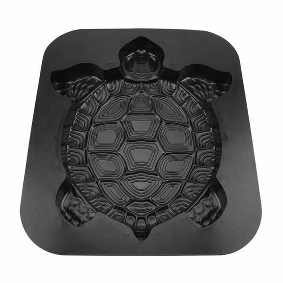 Oalirro Reusable Concrete Stepping Stone Mold for Garden Pathway, Patio, Balcony & Villa Landscaping - Turtle Design Geometric Pavement Maker