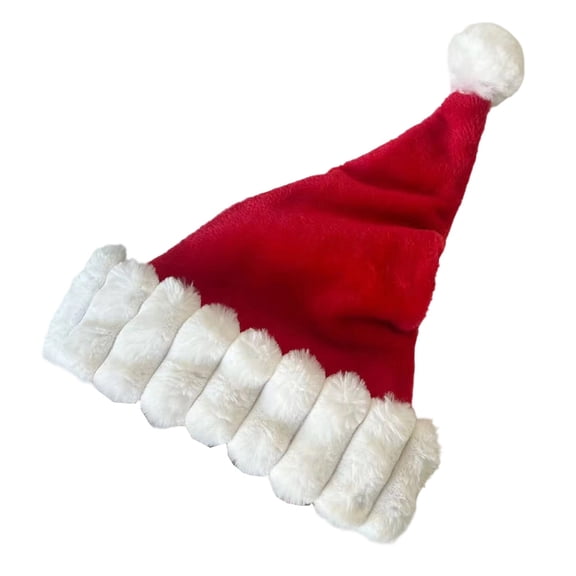 Oalirro Santa Hat for Adults Unisex Christmas Hat Xmas Holiday Hat for Adults, Super Soft Plush Christmas Hat for Party Supplies Gifts for New Year Headwear