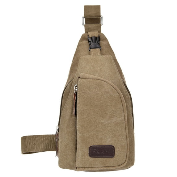Oalirro Small Canvas Messenger Bag for Men,Vintage Causal Shoulder Bag Lightweight Crossbody Purse Ideal Work Travel Business