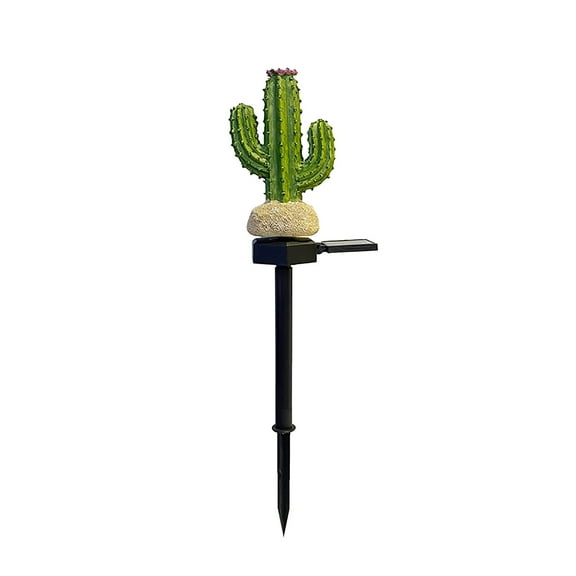 Oalirro Solar Cactus Lights Outdoor Decor - Waterproof Garden Lights for Yard, Pathway & Patio - Decorative Solar-Powered LED Ground Spike Lights, Auto On/Off, Weather-Resistant, Easy Install