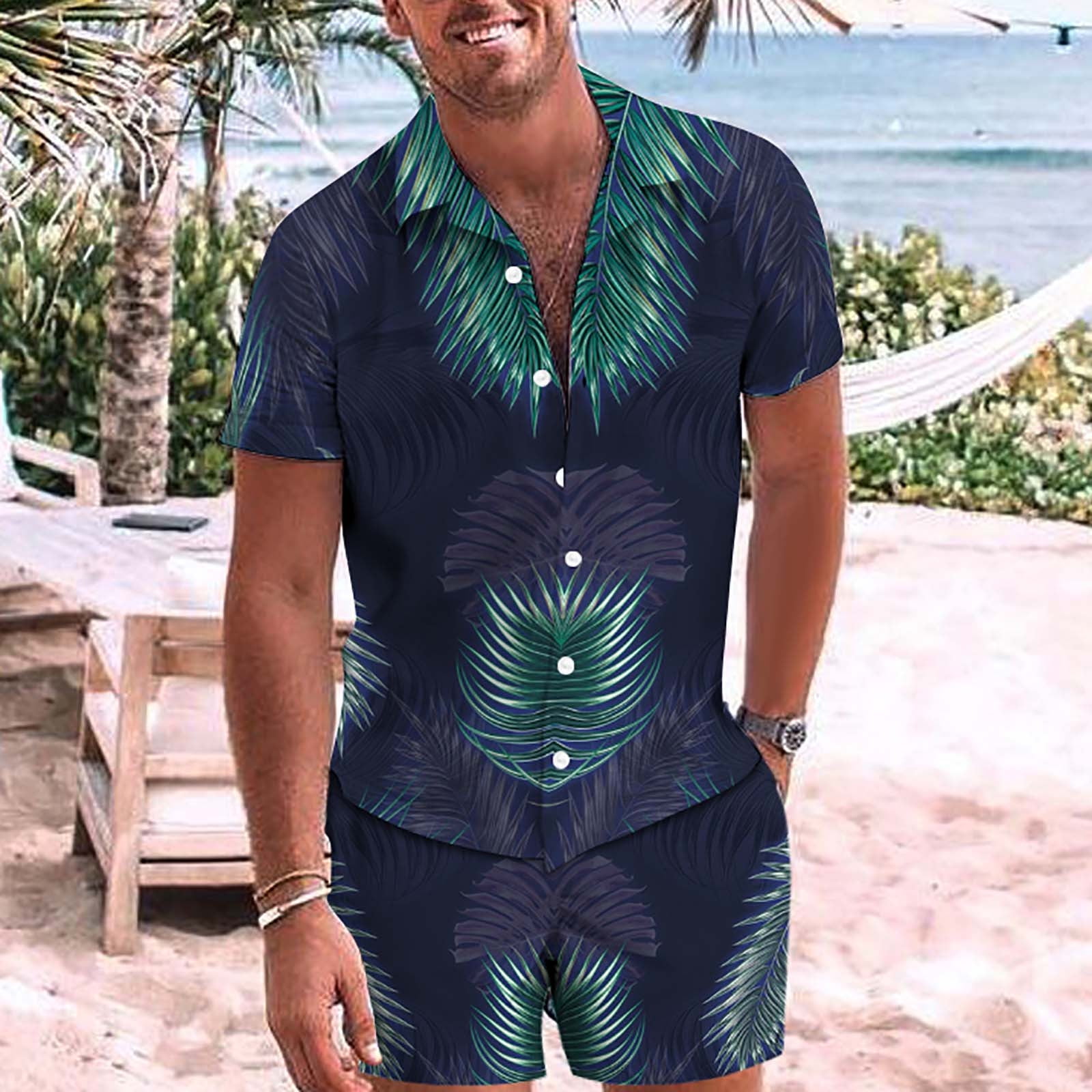 Two-piece summer outfit set for men | Marcus main image 1