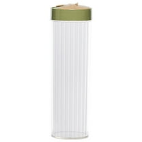 Oalirro Tall Airtight Pasta Storage Container with Lid - 11 Inch Clear Plastic Food Storage Jar for Flour, Cereals & Coffee Beans, Pantry Organizer for Kitchen & Countertop (3.5in Wide)