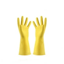 Oalirro Thickened Rubber Cleaning Gloves - Anti-Puncture & Non-Slip Dishwashing Gloves for Kitchen/Bathroom Cleaning | Durable Household Gloves for Heavy-Duty Tasks