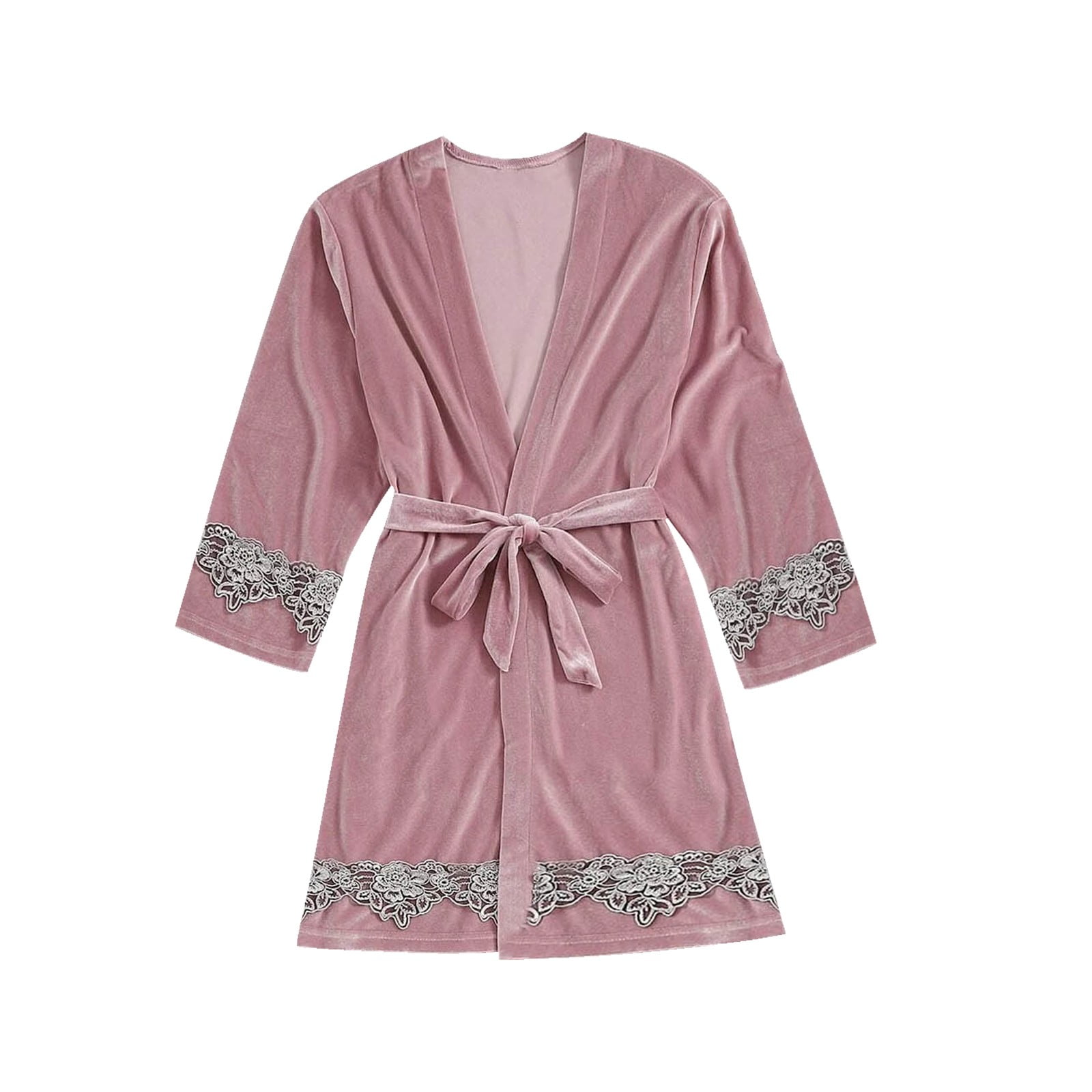 Oalirro Women Robes Velvet Women Sleepwear Soft Pink Pajamas - Walmart.com