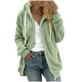 thumbnail image 1 of Oalirro Womens Casual Winter Warm Fleece Lined Pullover Hooded Coat, 1 of 4