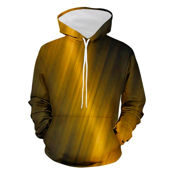 Oalirro Your Fashion A1 Series Mens Long Sleeve Gradient Hoodie Pullover Orange,S