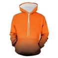 thumbnail image 1 of Oalirro Your Fashion A1 Series Mens Long Sleeve Gradient Hoodie Pullover Orange,XXXL, 1 of 4