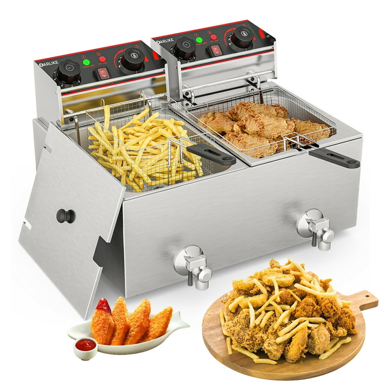 Egles 4 Tube Commercial Deep Fryer with 2 Baskets - 55 lbs