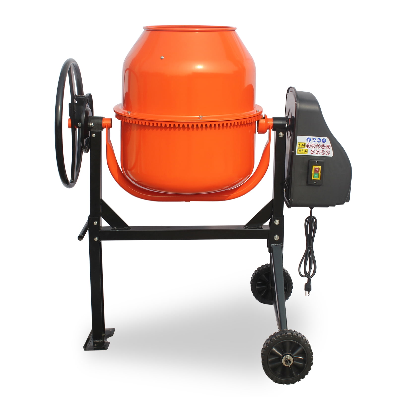Oarlike 3/4HP Electric Concrete Cement Mixer 4.2 Cu Ft, 550W Mortar