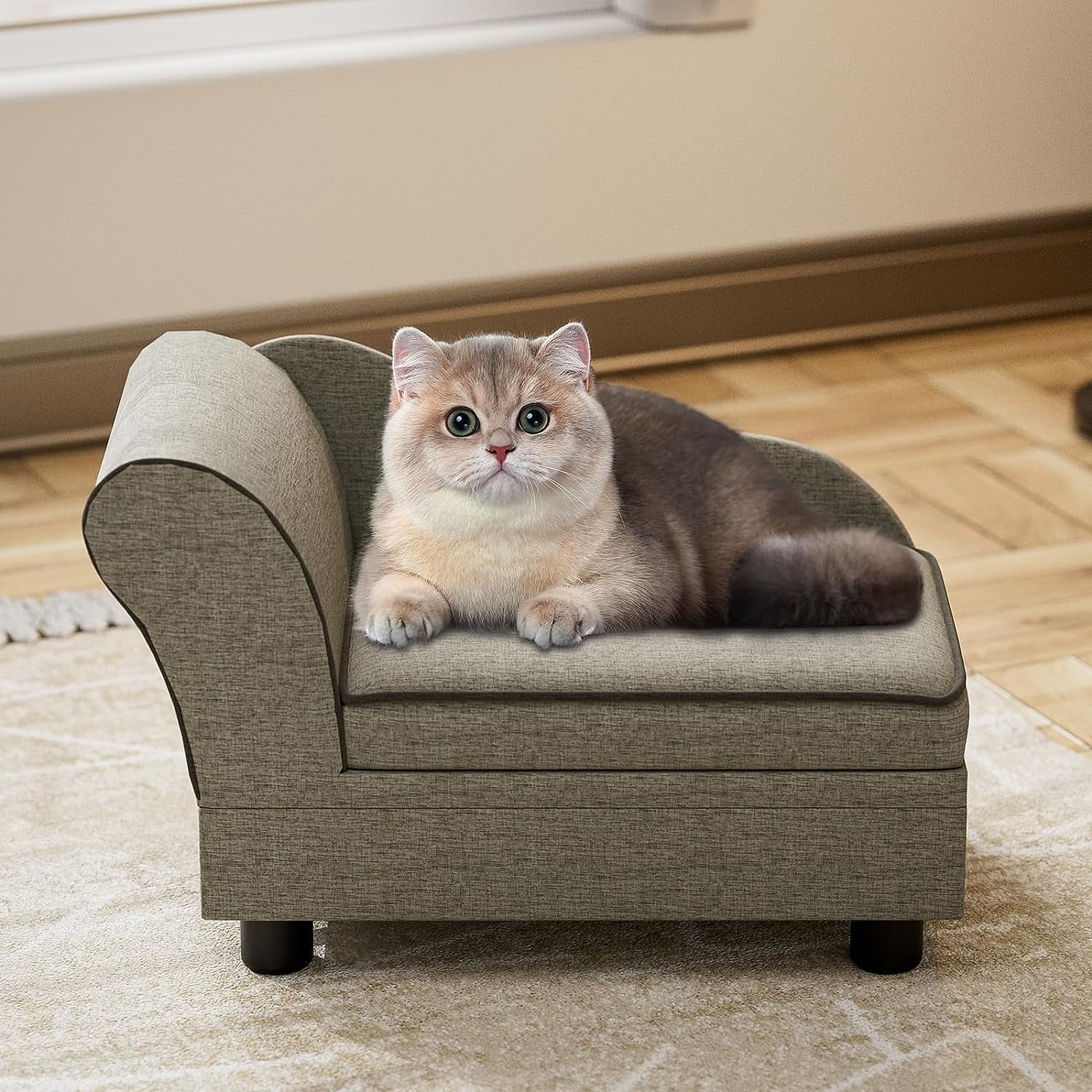 Oarlike Pet Sofa Linen Fabric Comfort