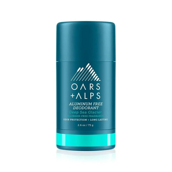 Oars + Alps Aluminum-Free Deodorant, Stick, Deep Sea Glacier, 1 Pack, 2.6 Oz
