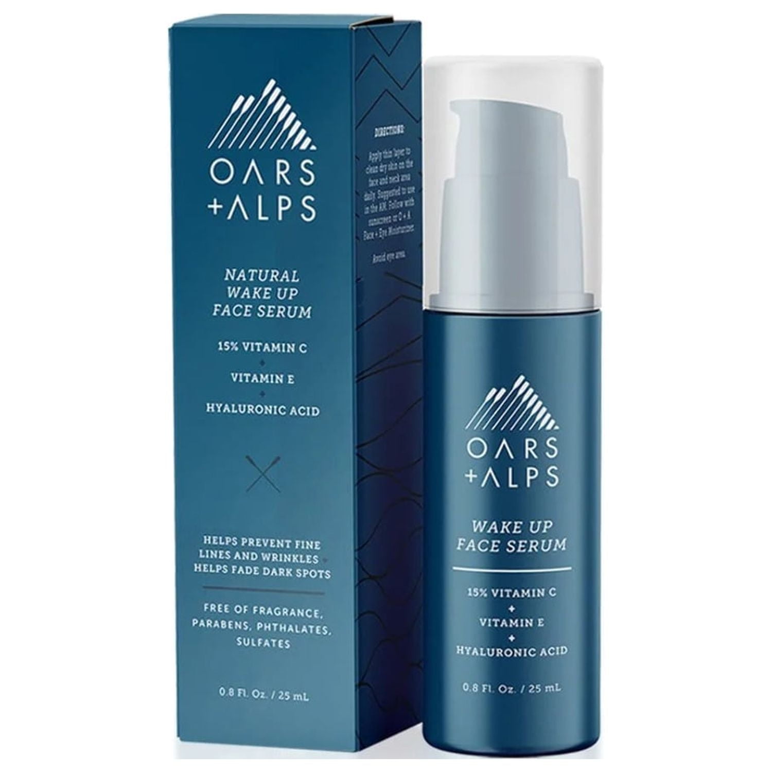 Oars + Alps Anti Aging Vitamin C Serum for Face, Infused with Vitamin C, Hyaluronic Acid, and Vitamin E, TSA Friendly, 0.8 Fl Oz