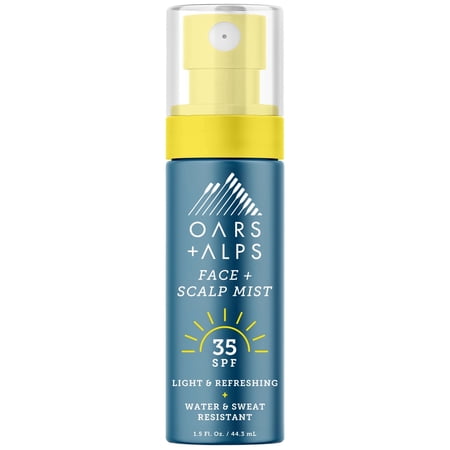 Oars + Alps Hydrating Water-Resistant Sunscreen Mist, SPF 35, Summer Splash Scent