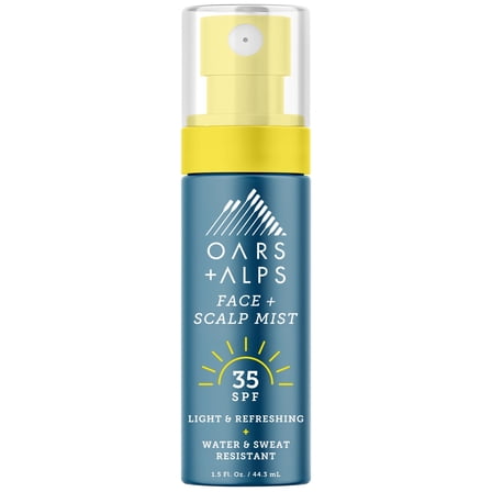Oars + Alps Hydrating Water-Resistant Sunscreen Mist, SPF 35, Summer Splash Scent