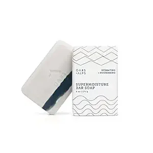 Oars + Alps Supermoisture Moisturizing Men's Bar Soap, Dermatologist Tested and Made with Clean Ingredients, Travel Size, 1 Pack, 6 Oz