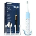 thumbnail image 1 of OasiSmile Sonic Electric Toothbrush for Adults Kids, 50000 VPM Deep Clean Travel Toothbrush with 2 Brush Heads, 5 Modes 180 Days Battery Life, Blue, 1 of 6