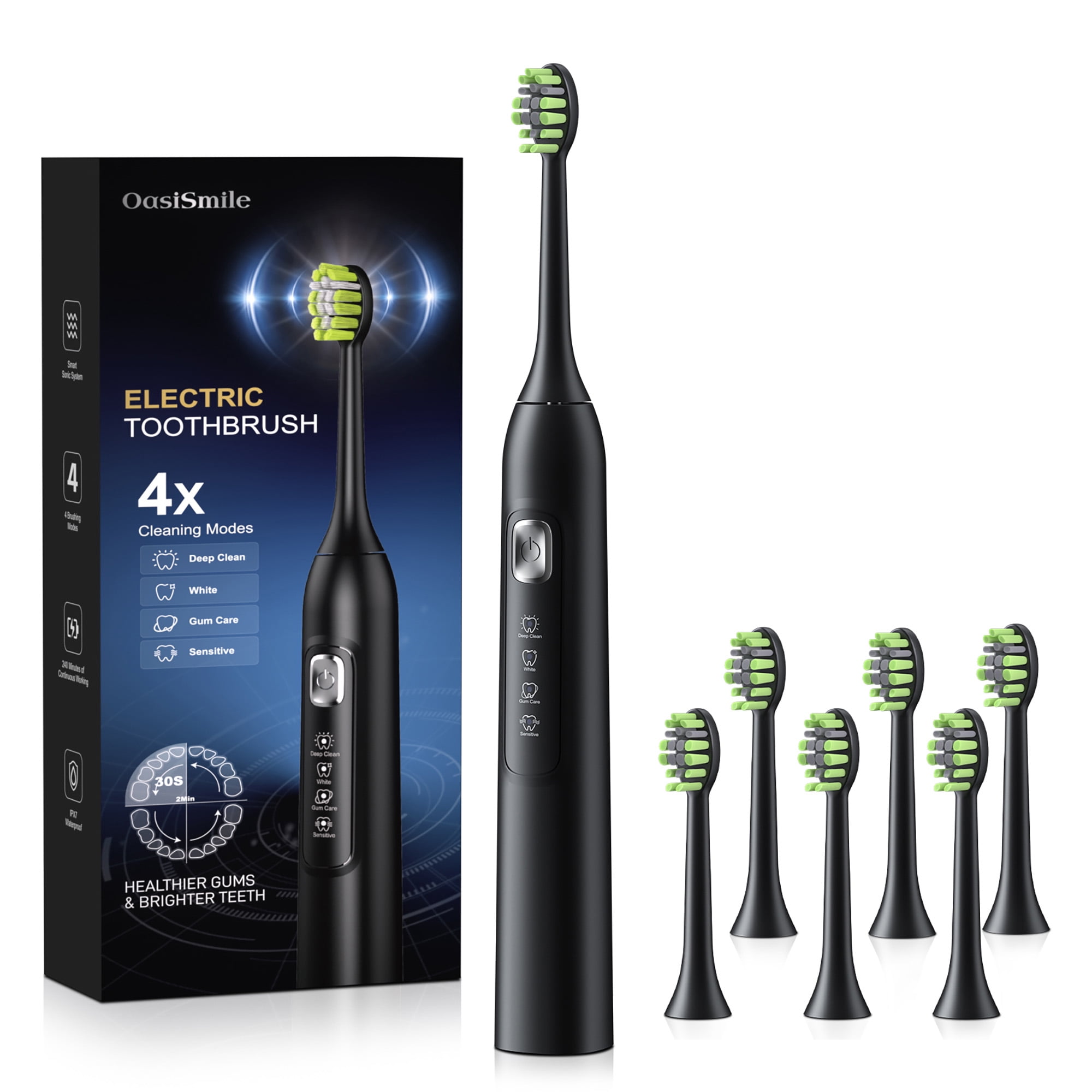 OasiSmile Sonic Electric Toothbrush, Rechargeable USB Toothbrush