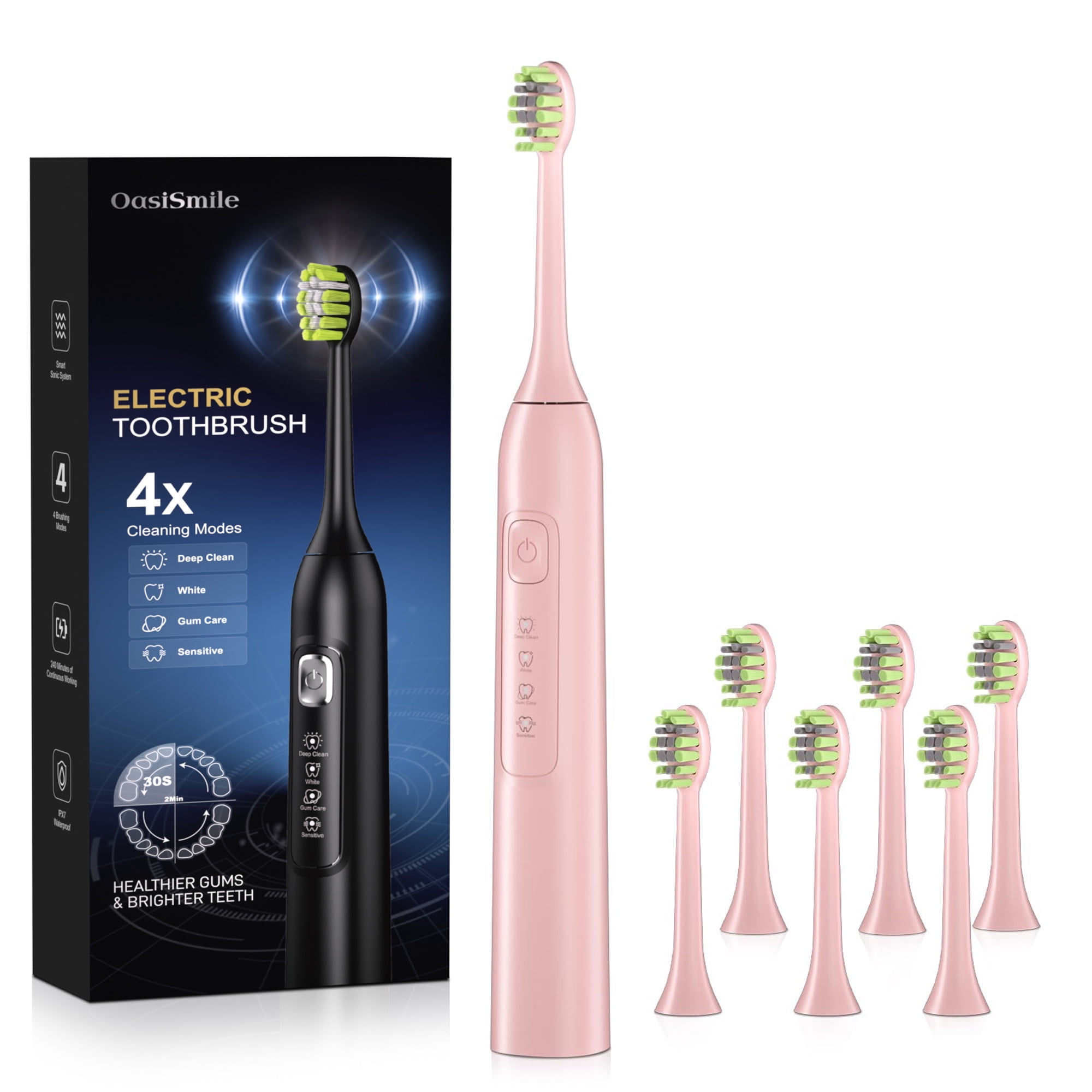 OasiSmile Sonic Electric Toothbrush, Rechargeable USB Toothbrush