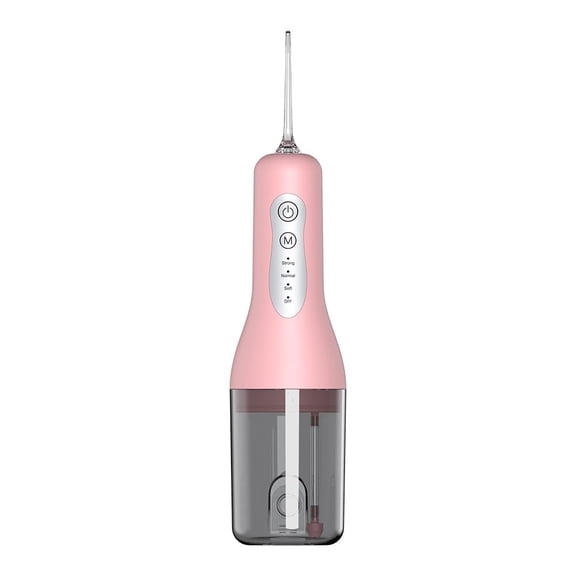 OasiSmile Water Flossers for Teeth Braces Care, Portable Cordless Travel Dental Floss 4 Modes 260ML Rechargeable Oral Irrigator with 5 Jet Tips, Purple