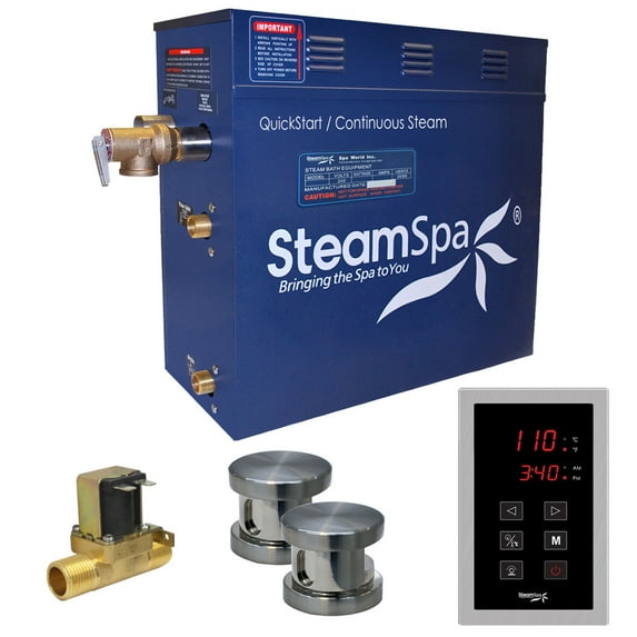 Oasis 10.5 kW QuickStart Steam Bath Generator Package with Built-in Auto Drain