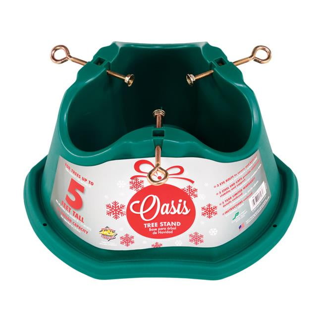Oasis 5 ft. Plastic Green Christmas Tree Stand