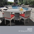 thumbnail image 1 of TK Classics OASIS-60-KIT-6C-TERRACOTTA 60 in. Oasis Outdoor Patio Dining Table with 6 Armless Chairs, Terracotta, 1 of 5