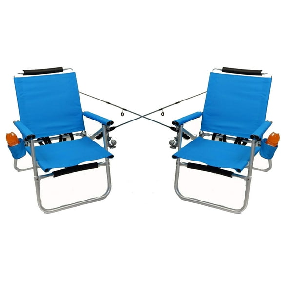 Oasis Backpack Fishing Chair - 2 Pack - Royal Blue