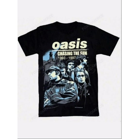 Oasis Band T-Shirt Men's Vintage Rock Tee 2025 Shirt, Unisex Short Sleeve T-shirt