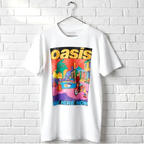 Oasis Be Here Now Colorful Art Men's T Shirt (AdultL)