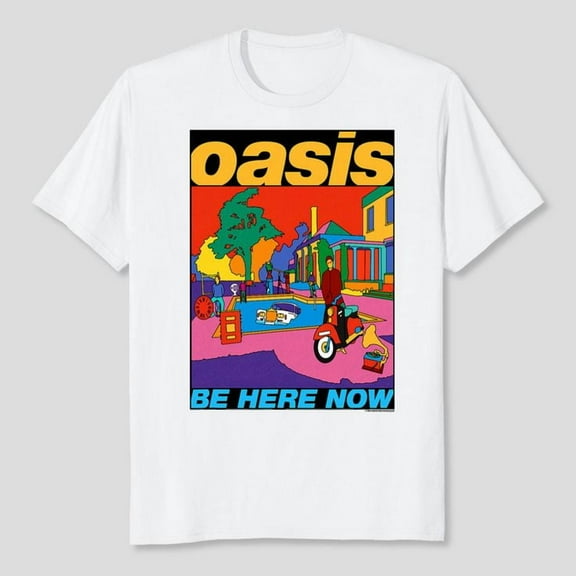 Oasis – Be Here Now Colour T-Shirt Unisex, Sizes S-5XL, Tbun